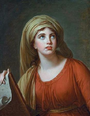 elisabeth vigee-lebrun Lady Hamilton as the Persian Sibyl Norge oil painting art